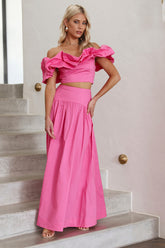 SEVEN WONDERS Savannah Maxi Skirt Pink
