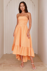 Style Anywhere Midi Dress Orange