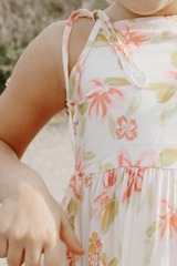 Mini Running Through Daisies Maxi Dress White