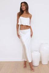 Luxe Dream Maxi Skirt Oyster