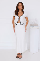Wanderlust Escapes Crop Top White