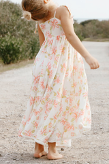 Mini Running Through Daisies Maxi Dress White